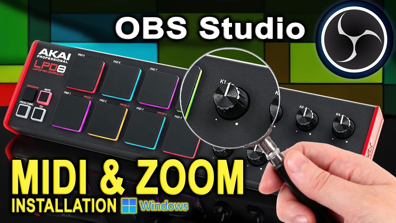 Add Midi Control & Zoom to OBS Studio