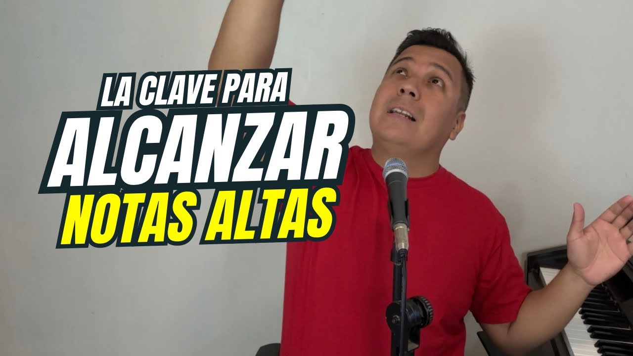 La clave para ALCANZAR LOS AGUDOS | Cómo cantar notas agudas | Vocalización 