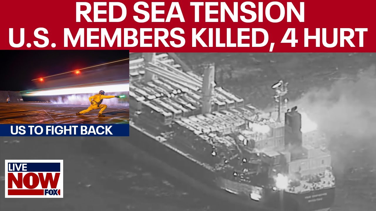 Red Sea: Yemen Houthi rebels missile attack kills service members, US responds | LiveNOW from FOX