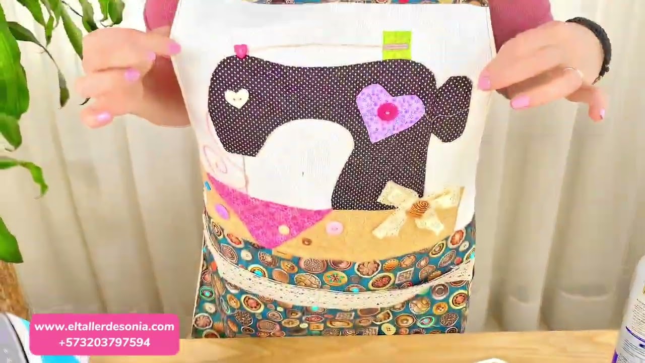 COMO REALIZAR UNA APLICACION DE MAQUINA DE COSER. #aplicación #patchwork #costura