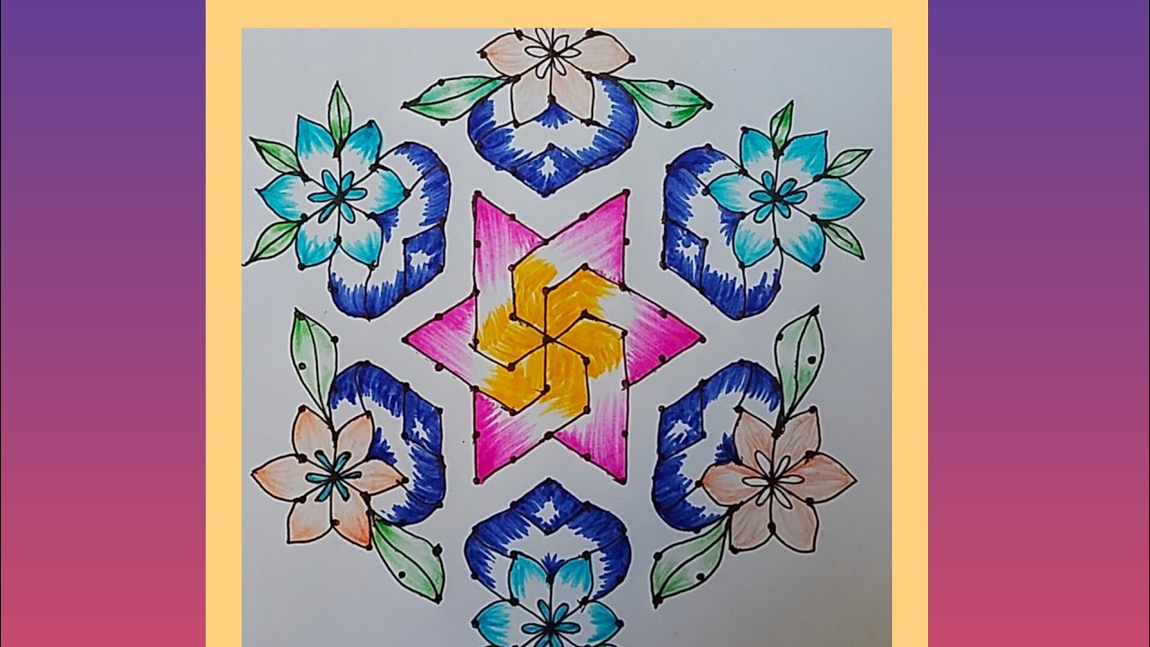 Rangoli for festivals #15-8dotrangoli