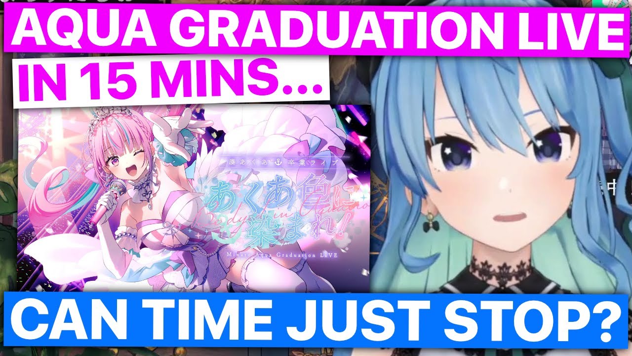 Suisei Wished Time Would Stop 15 Mins Before Aqua's Graduation Live... (Hololive) [Eng Subs]