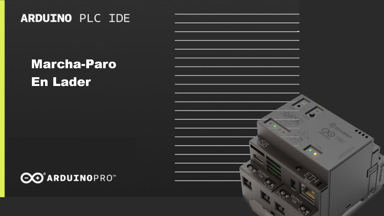 Como hacer un marcha paro en opta  de Finder  con ladder en el arduino plc ide