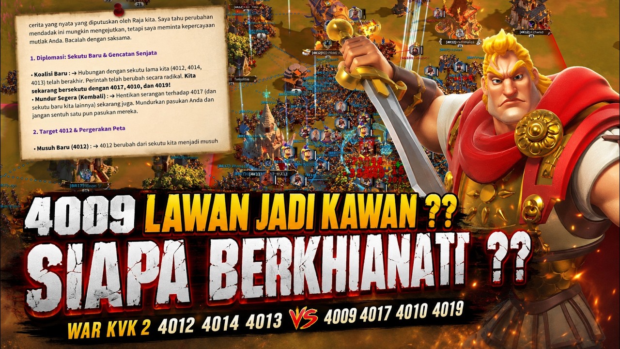SIAPA YANG BERKHIANAT WAR KVK 2 INI ?? 4012 4014 4013 VS 4009 4017 4010 4019 !!