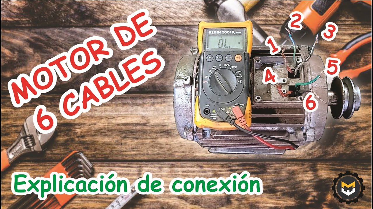 Cómo conectar un motor de 6 cables (Monofásico) con capacitores y cambiar de giro.