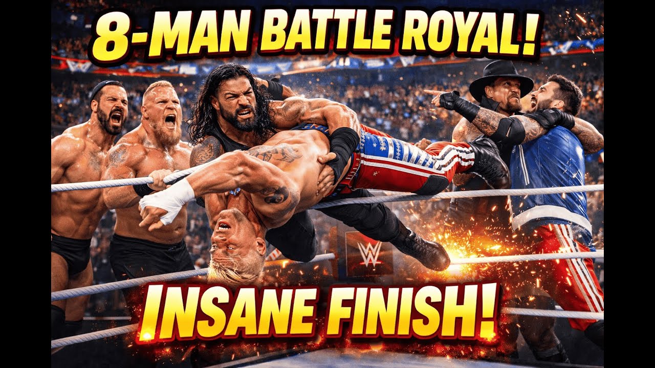 WWE 2K25 Battle Royal – Full Match | WWE Gameplay (8 Wrestlers)