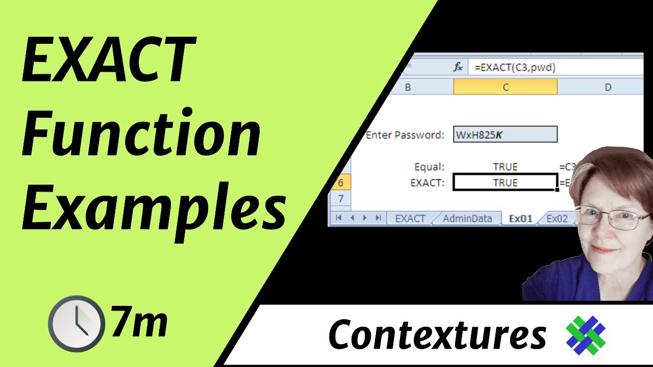 Compare Cells With Excel EXACT Function