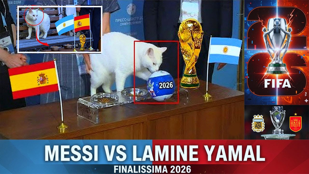 Achilles Predicts the Finalissima 2026! Argentina vs Spain Shocking Prophecy Revealed 🔥🐱⚽