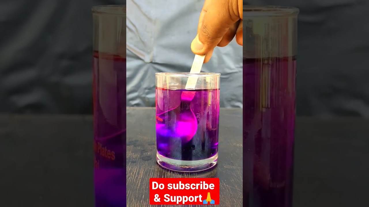 Potassium Permanganate VS Lemon Experiment#shorts #crazyteluguexperiments