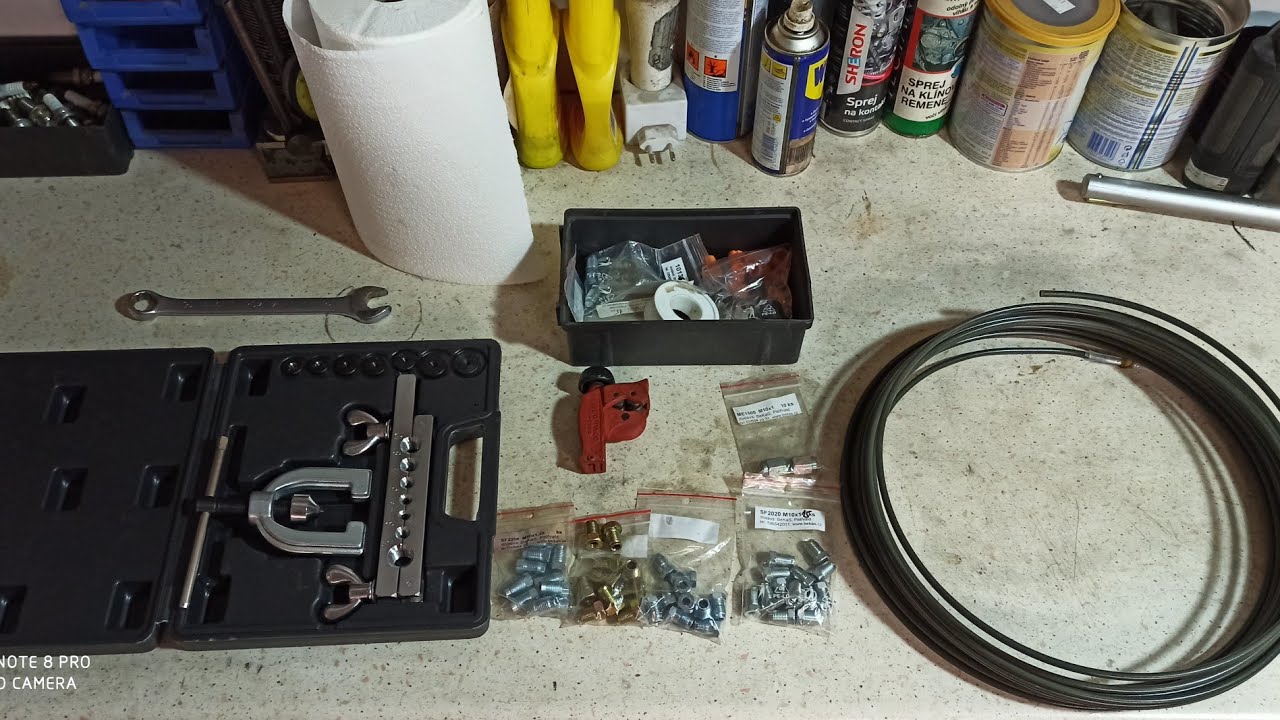 Jak si vyrobit nové brzdové potrubí pomoci pertlovačky / own production of new brake pipes