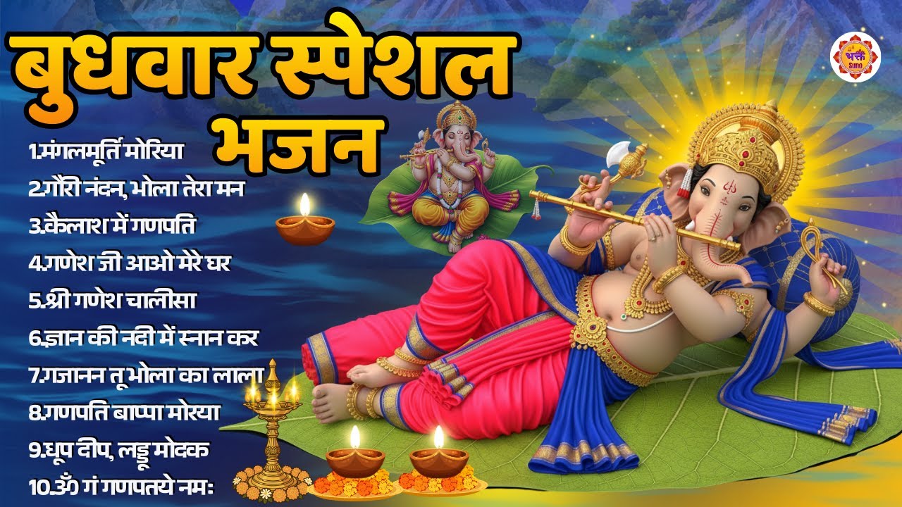 बुधवार स्पेशल भजन । Budhwar Special Bhajan। Ganesh bhakti bhajan। Bhakt Suno