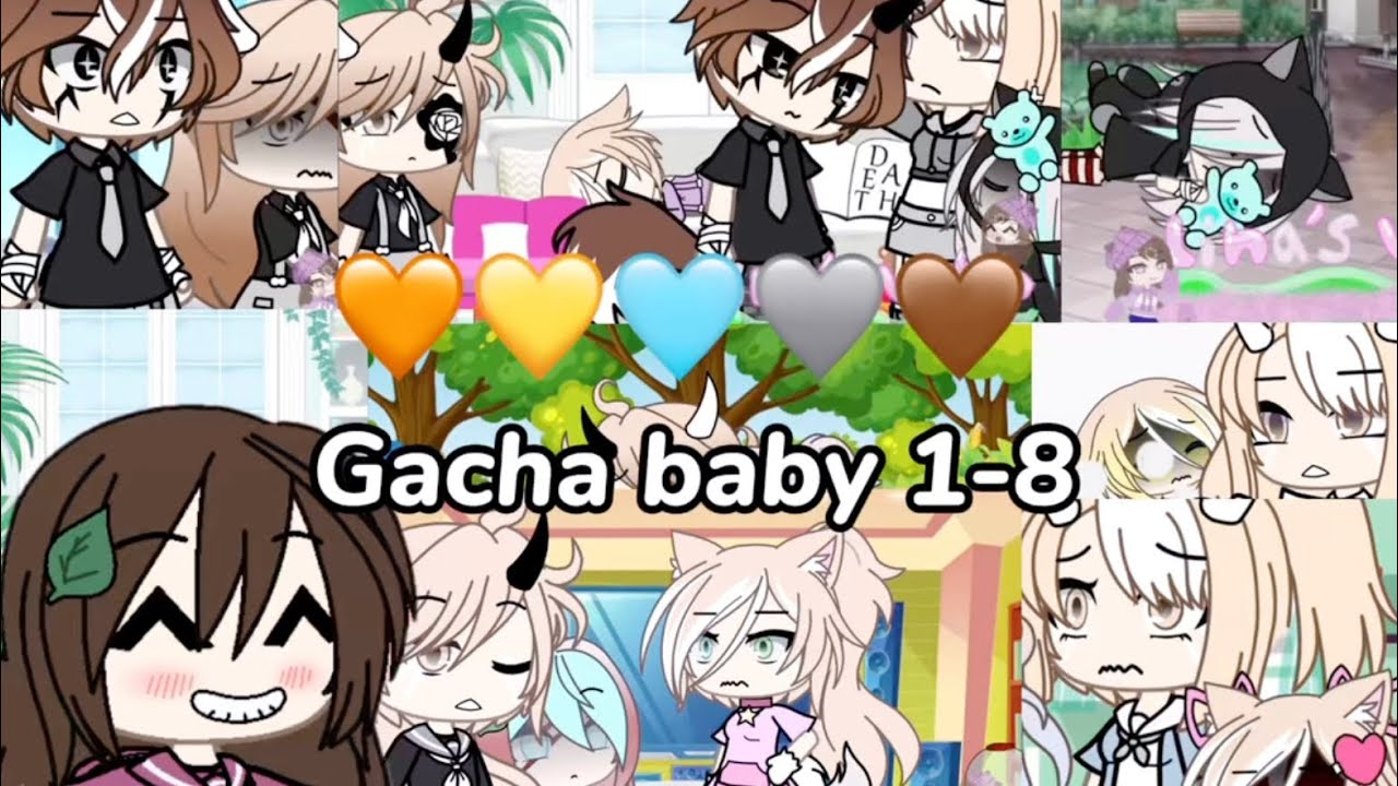 🛍️The //💛🧡🩵🩶🤎 Gacha baby Parts 1-8! Enjoy☺️//🛍️ #gacha #gachalife #pleaseclick #pleasesubscribe #...