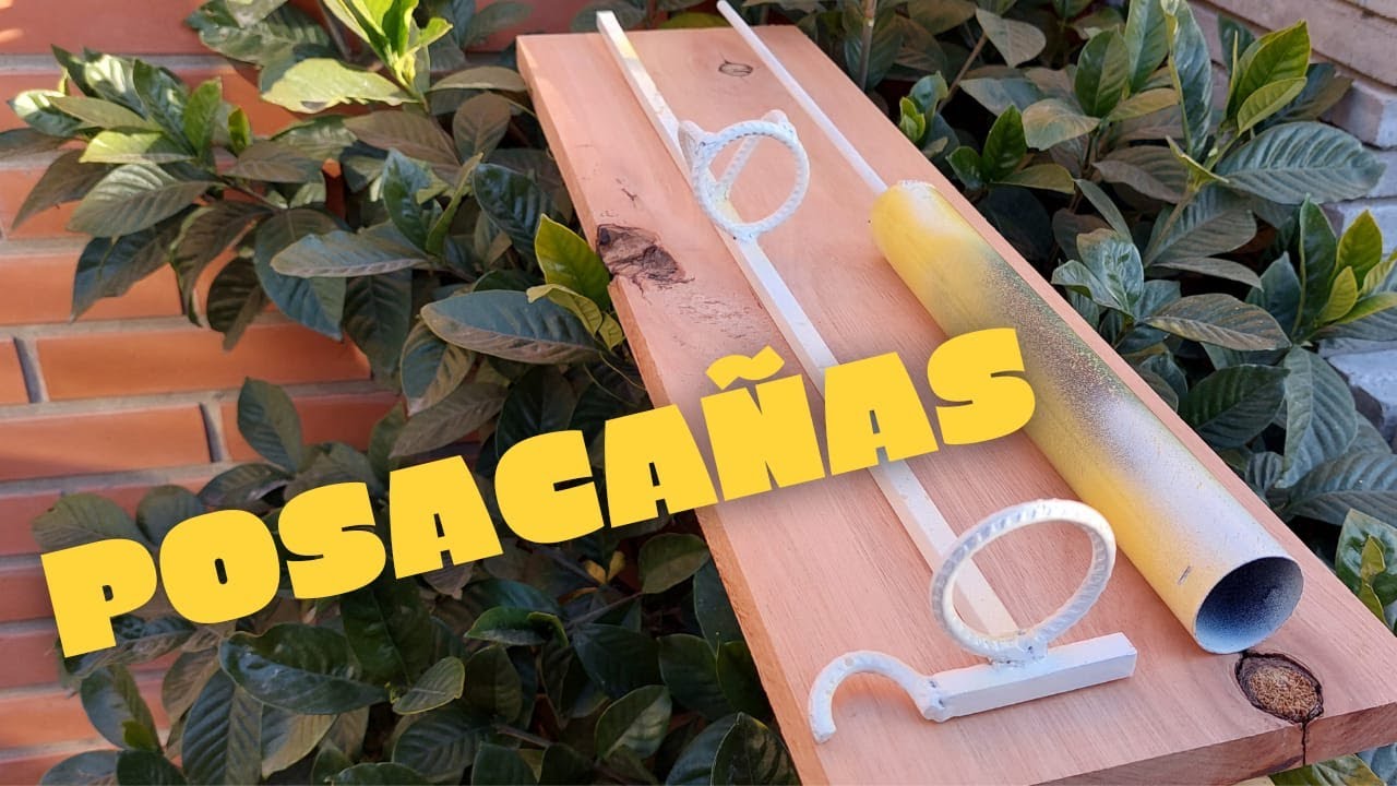 🎣2 POSACAÑAS🎣 (portátil y tradicional) construcción paso a paso.