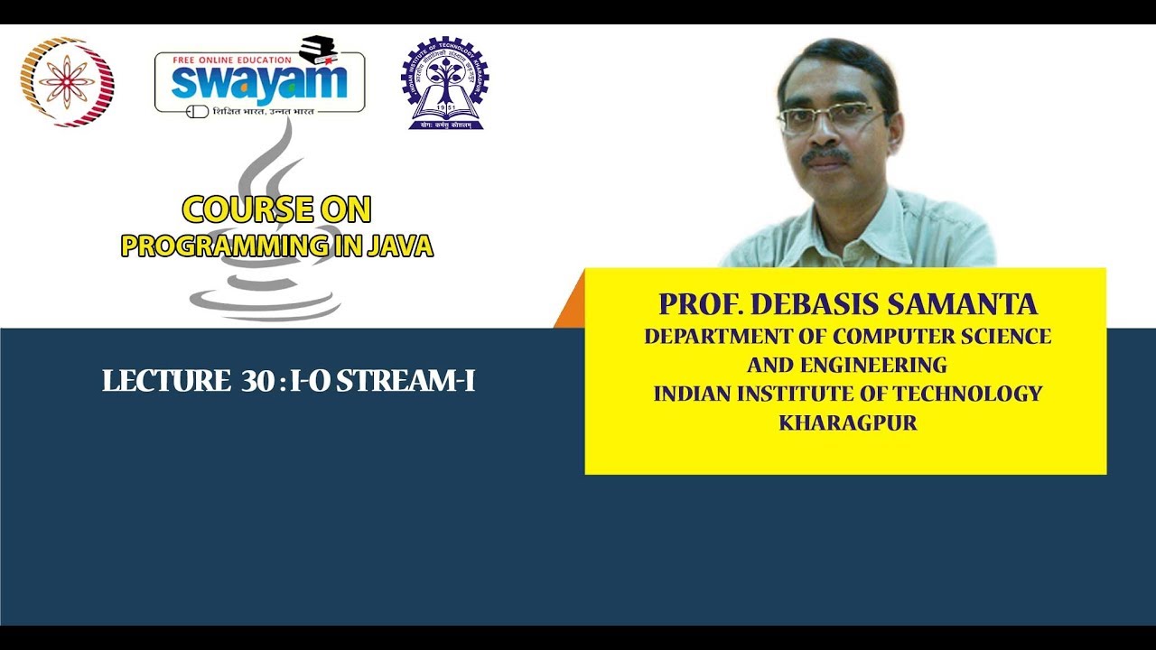 Lecture 30: I-O Stream-I