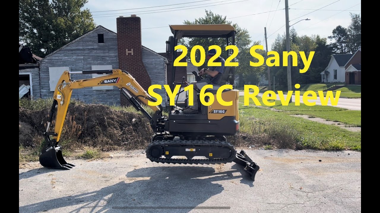 2022 Sany SY16C Mini Excavator Overview and Operation