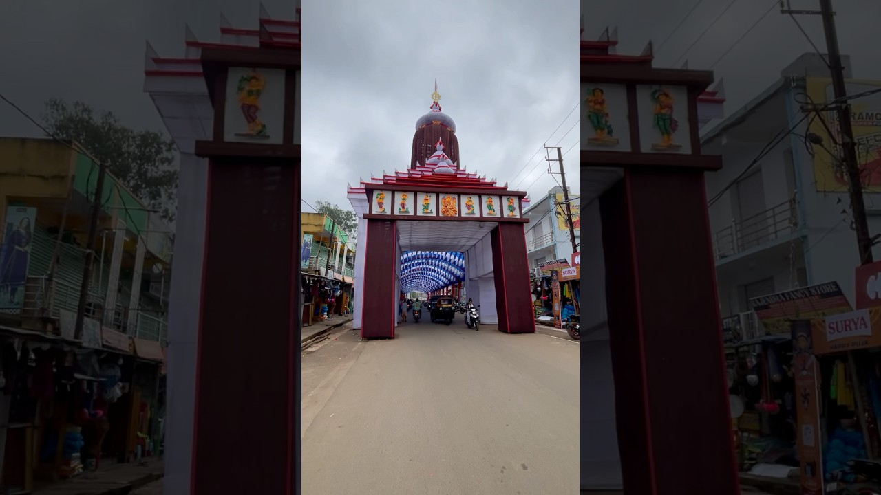 Durga Puja new 🆕 gate in Baliguda maa patakhanda mandap#baliguda #durga #puja #templetrees 🙏📍