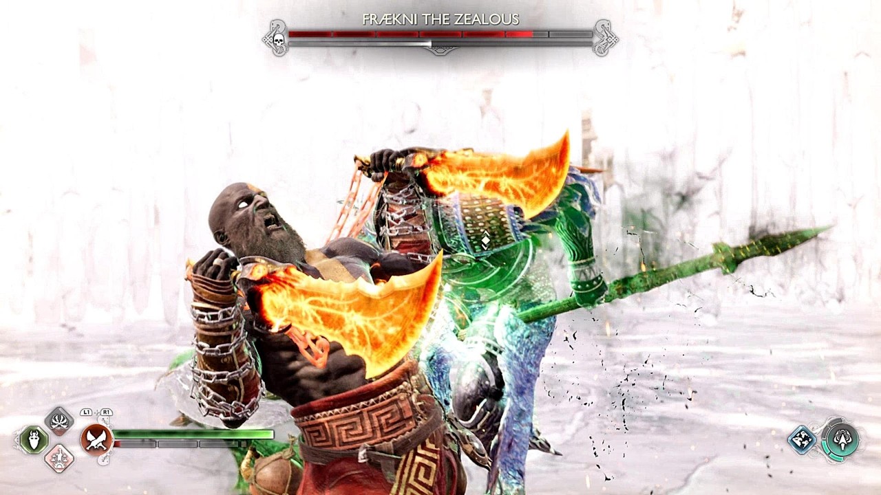 Призрак Спарты против Фрейкни Ревни (4K) #godofwar #berserker #viralvideo #kratosgodofwar