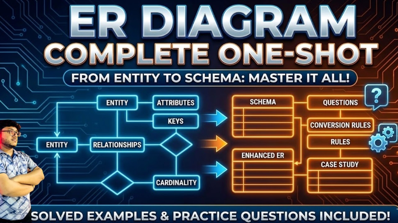 Master ER Diagrams in One Shot! 🚀 (From Basics to Schema) #sql #dbms #oneshot #trending #viral #ai