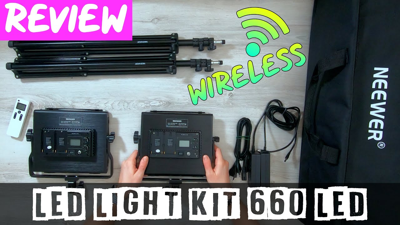Faretto LED 660 - Video Light Kit Neewer - Setup & Recensione completa
