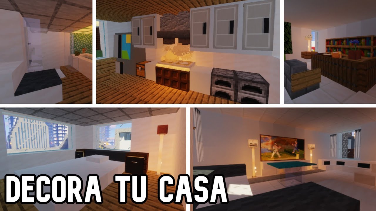 30 FORMAS INCRE&Iacute;BLES para DECORAR TU CASA en Minecraft