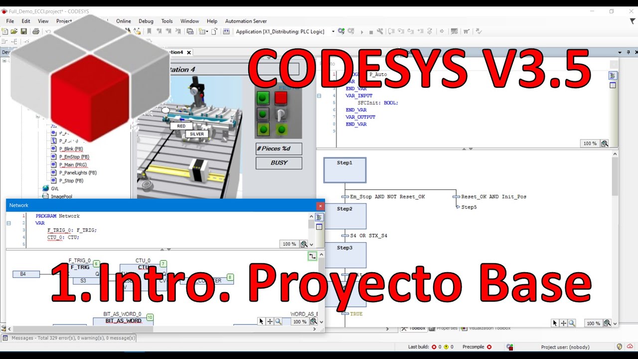 Codesys 3.5, Introducción y proyecto Base