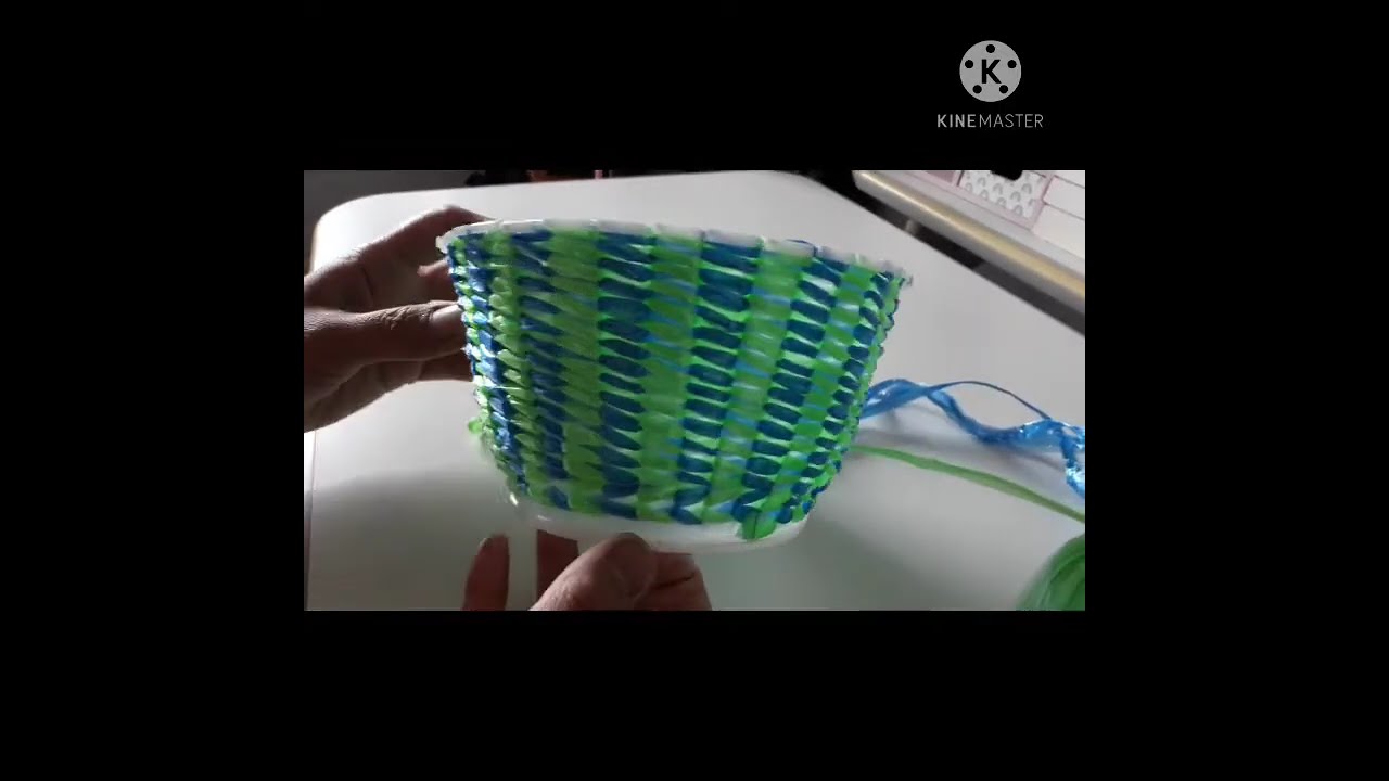 EASY TO DO DIY RAFFIA STRING(STRAW) BASKET ARTS
