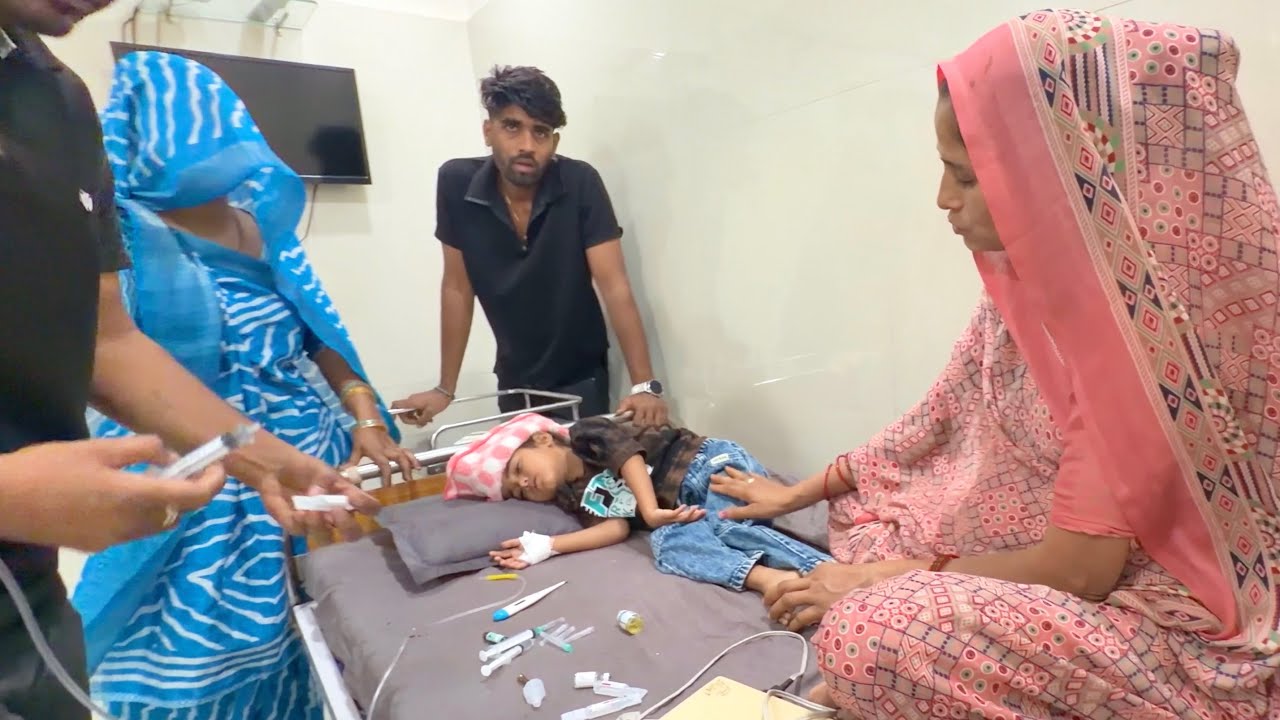 Viyu vadhare Bimar Thayi gayi😭 | Hospital Dakhal 🏥 | Gas batlo na malta Kajal, Mummy Lakda Venva 🤔