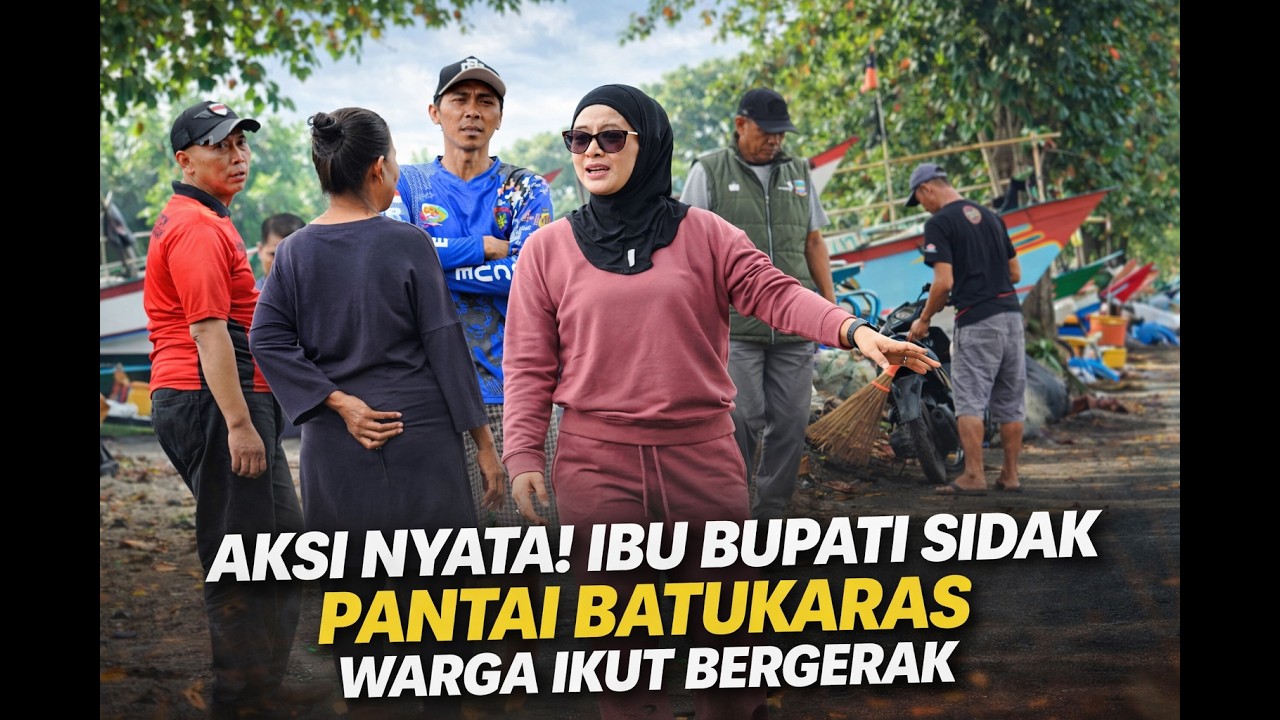 Aksi Nyata! Ibu Bupati Sidak Pantai Batukaras, Warga Ikut Bergerak