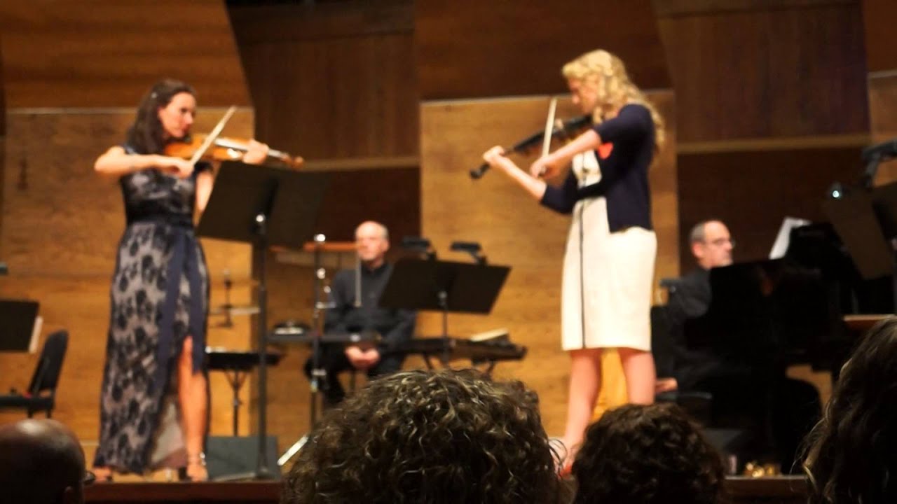 inspirational left handed violinist, Claire Zollinger plays with Jenny Oaks