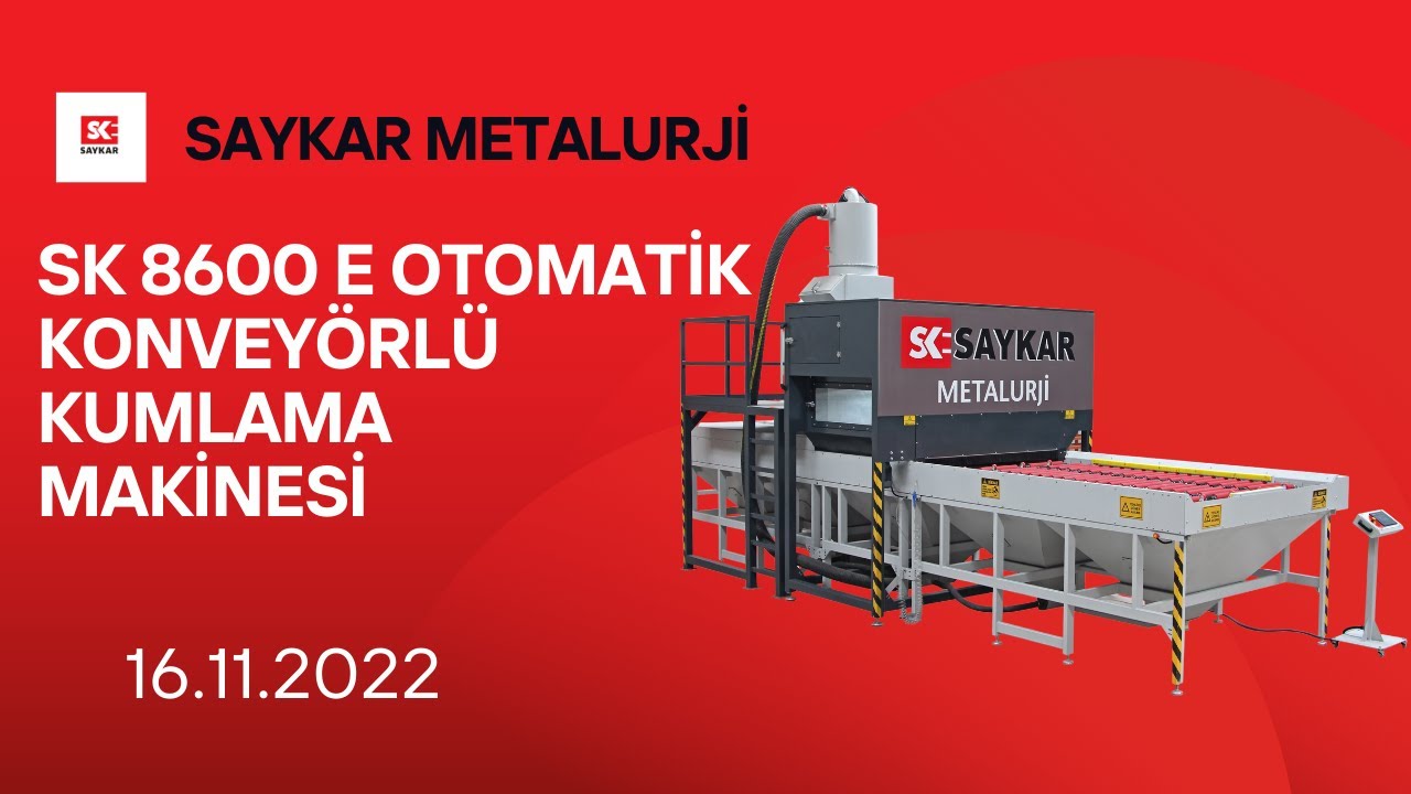 Автоматическая конвейерная пескоструйная машина SK 8600 E