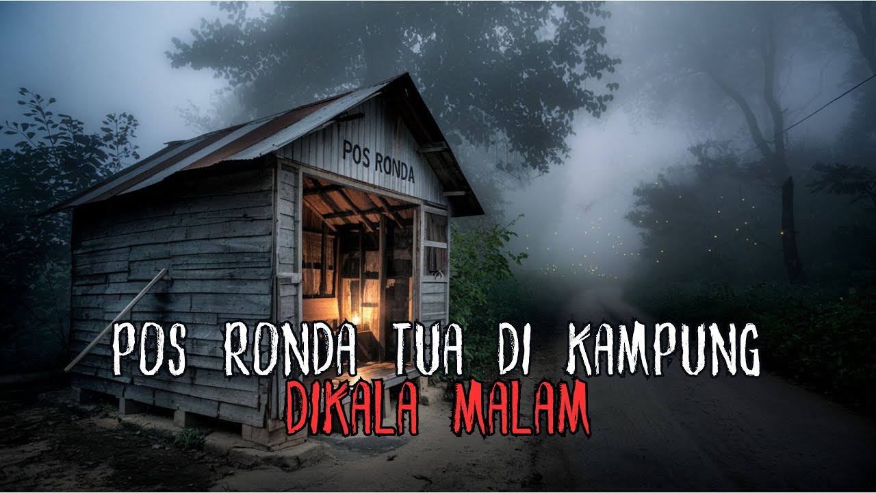 Kala Malam Pos Ronda Tua di Perempatan Kampung
