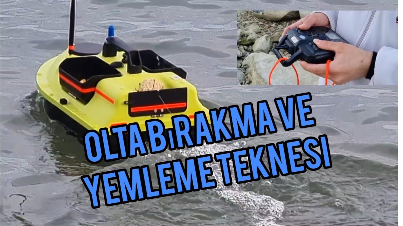 sazan avı/balık yemleme tekmesi/olta bırakma teknesi/uzaktan kumandalı olta bırakma teknesi