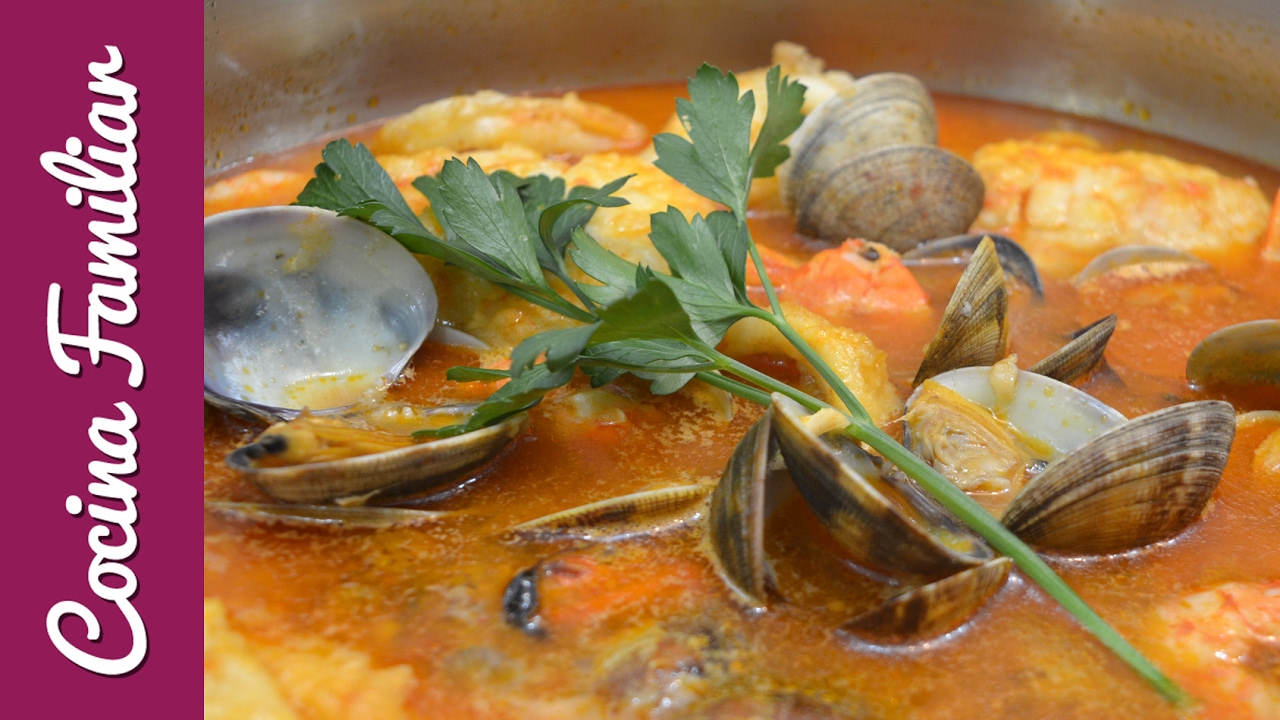 Zarzuela de pescado y marisco para Navidad. Receta para Navidad