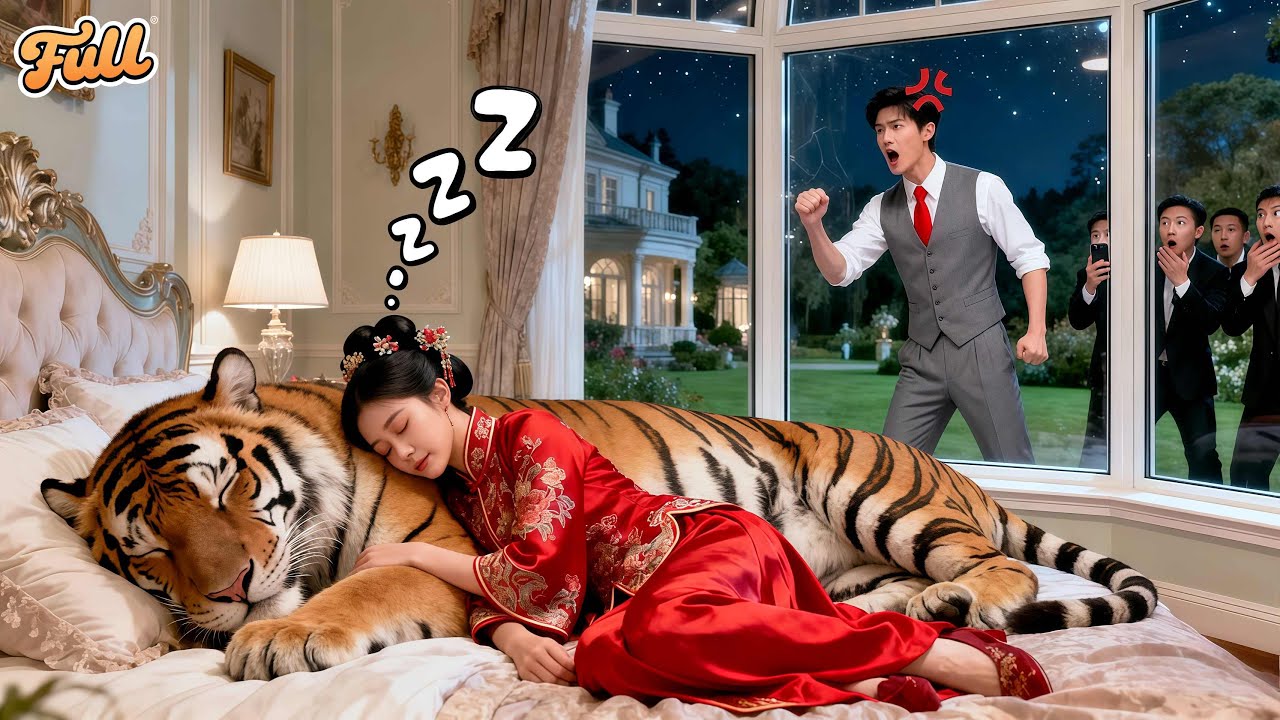 CEO Hated Arranged Wife,Used Tiger To Scare Her!But She Tamed It&Slept With It In His Room!Smitten!