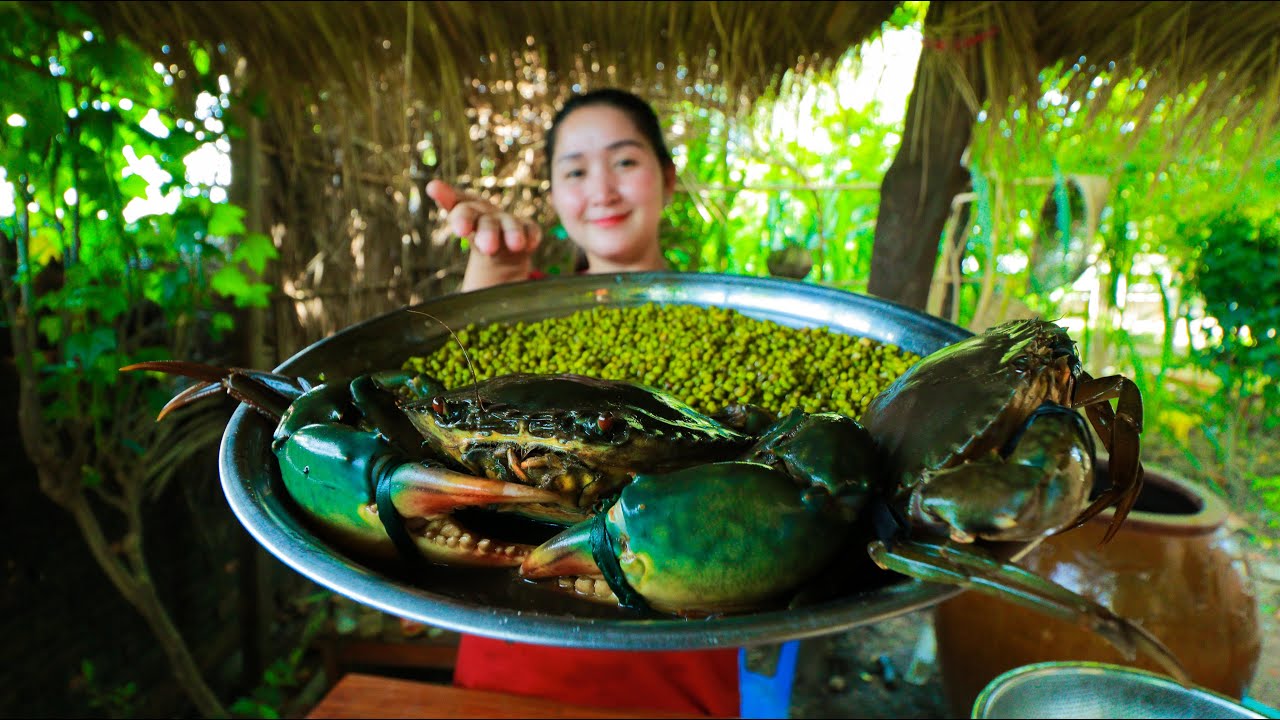 Special Mud Crab Cooking Mung Bean Dessert - Cooking With Sros