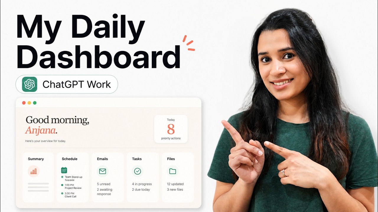 ChatGPT Work - BUILD YOUR Personal Dashboard With My Prompt | Download It!