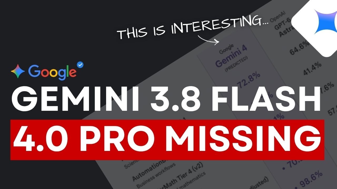 Gemini 3.8 Flash уже здесь, но где Gemini 4 Pro!