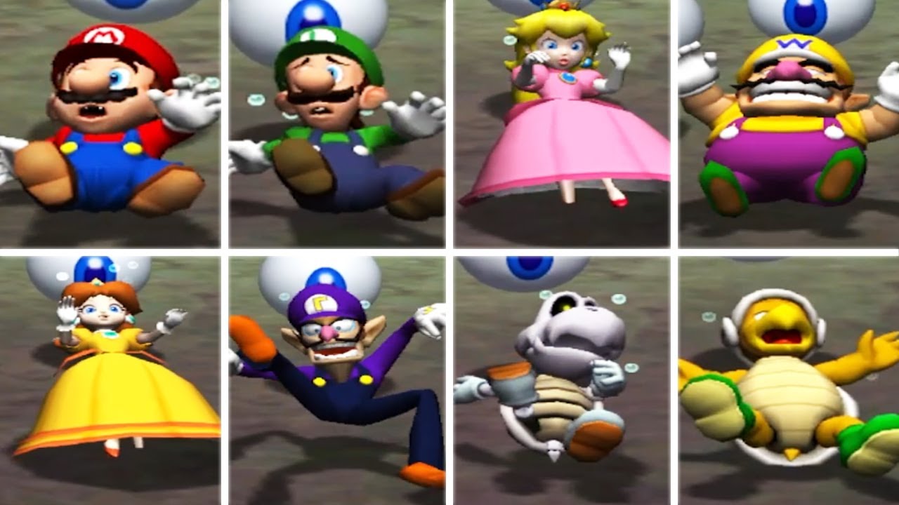 Mario Party 8 - All Losing Animations