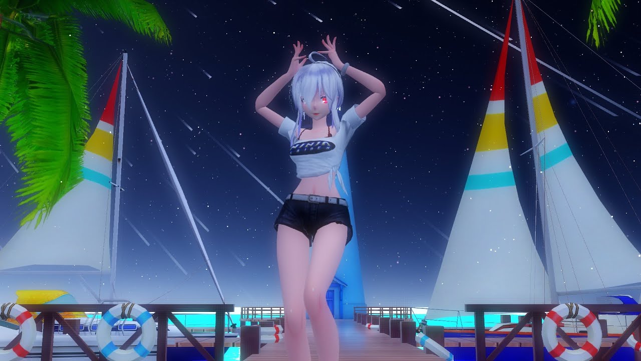 【MMD】    Haku   Cheshire