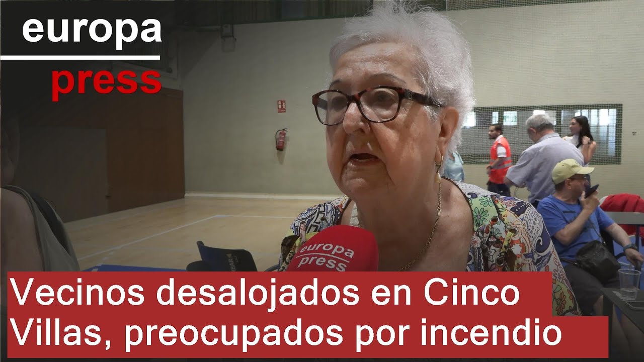 Concern among residents evacuated due to the wildfire in Cinco Villas