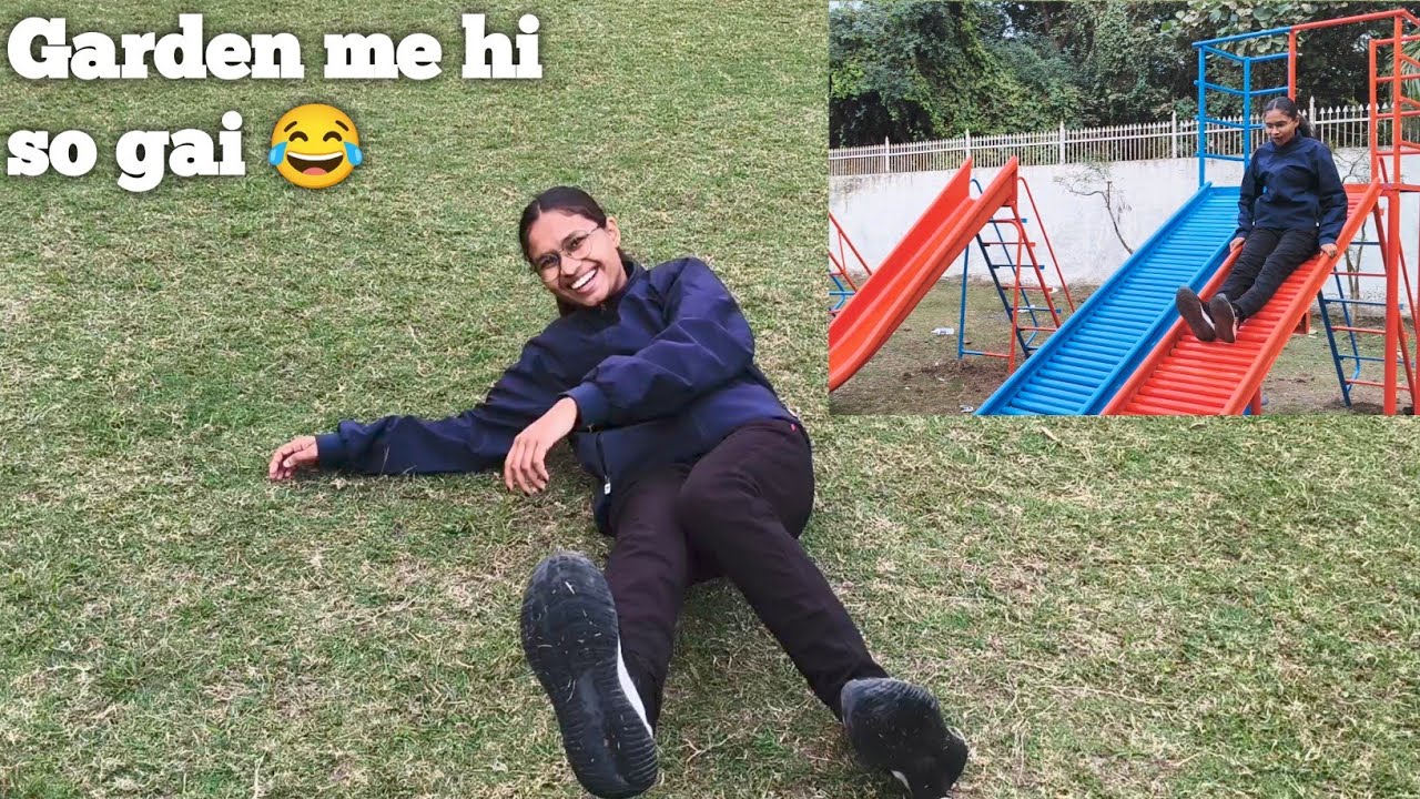 Garden Me Itni Masti Ki… Ki Wahin So Gaye 😂