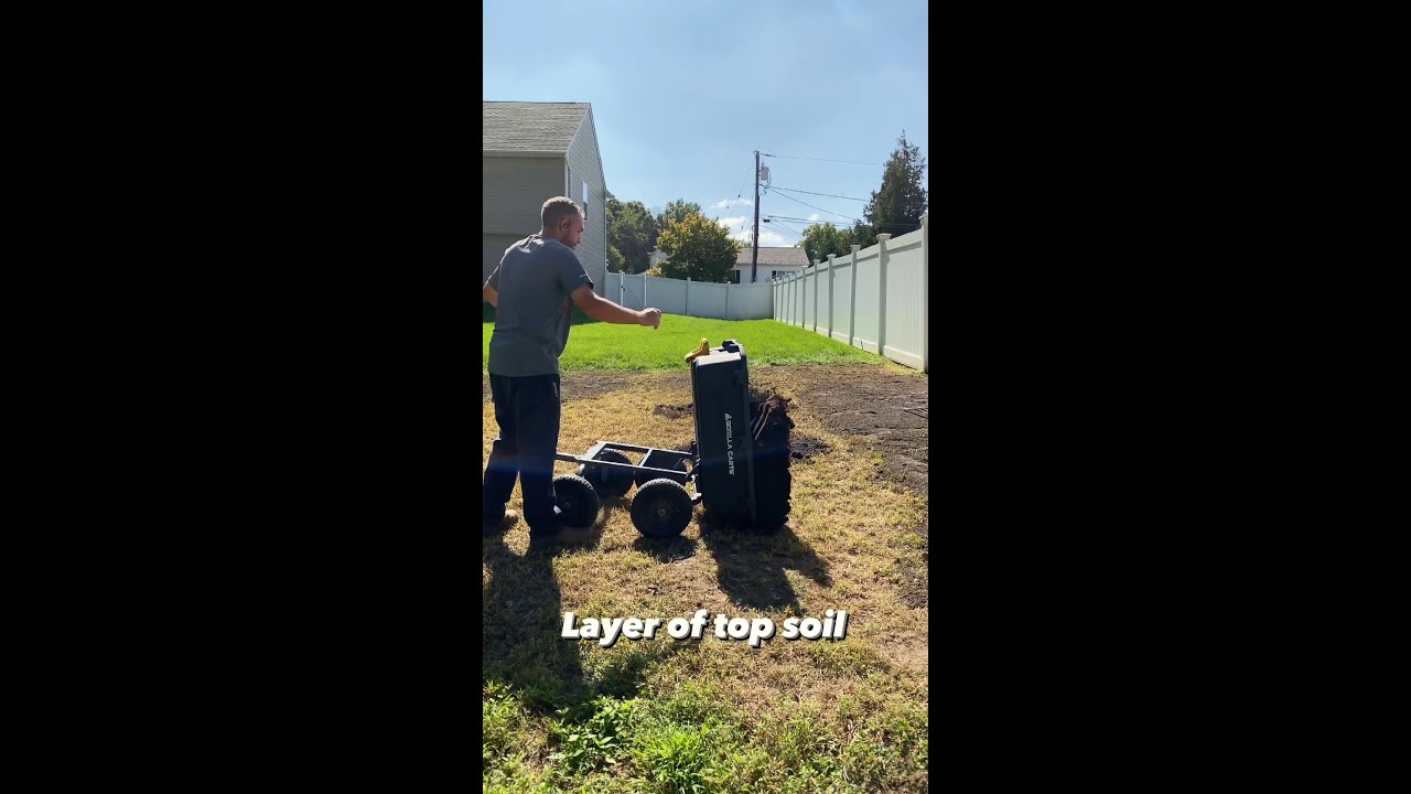 Gorilla 7 cu. ft. Heavy Duty Poly Yard Cart | @locustgrove_lawncare