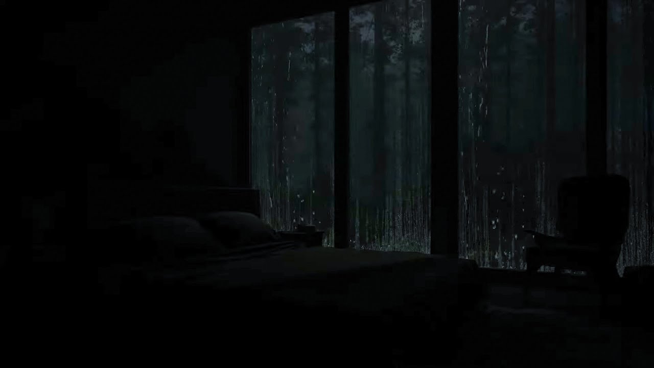 Rain & Thunder⛈️Sleep Instantly with Heavy Rain and Thunder outside the Jungle💤Relaxing Rain