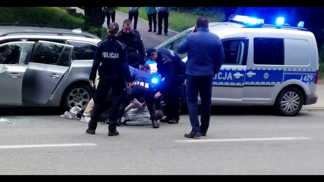 NYSA - Był pijany, uciekał BMW przed policją, aresztowany 03.05.19 wideo +foto