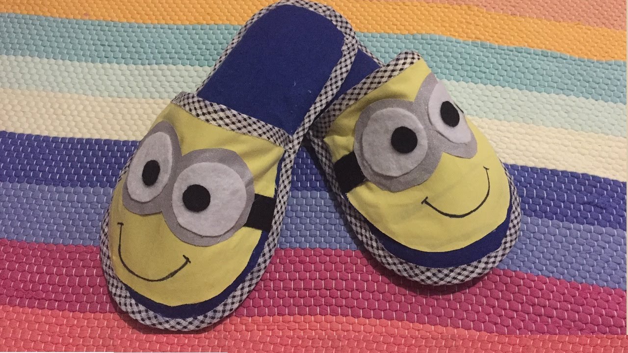 #comofazerpantufa Como fazer pantufa em feltro , Sem Máquina de Costura