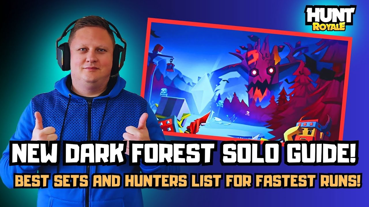 HUNT ROYALE! NEW DARK FOREST SOLO GUIDE! BEST SETS AND HUNTERS LIST FOR FASTEST RUNS!