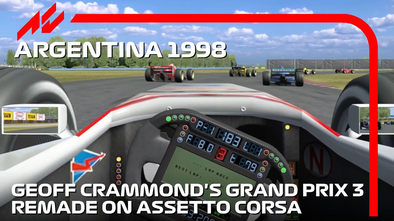Geoff Crammond's Grand Prix 3 remade on #assettocorsa