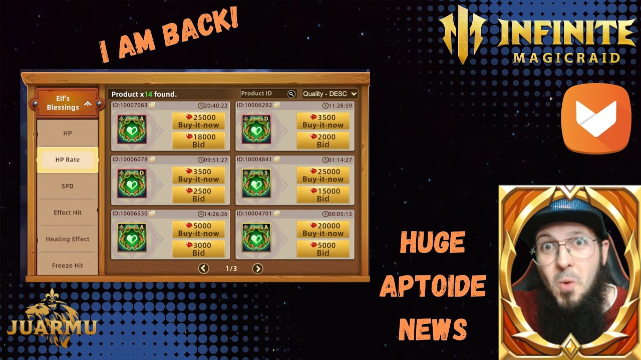 Juarmu is back! Huge Aptoide giveaway! - Infinite Magicraid