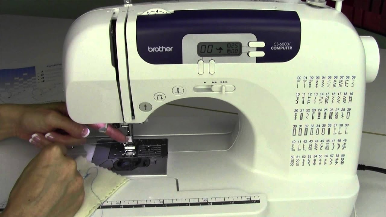 Brother CS 6000i 21 Тест верхнего натяжения