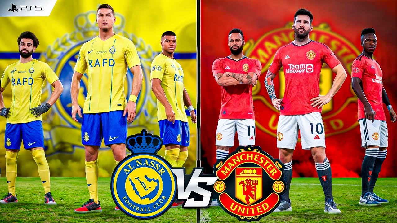 FIFA VOLTA - RONALDO, MESSI, VINI JR, SALAH, NEYMAR, HAALAND ALL STARS | AL NASSR VS MAN UNITED